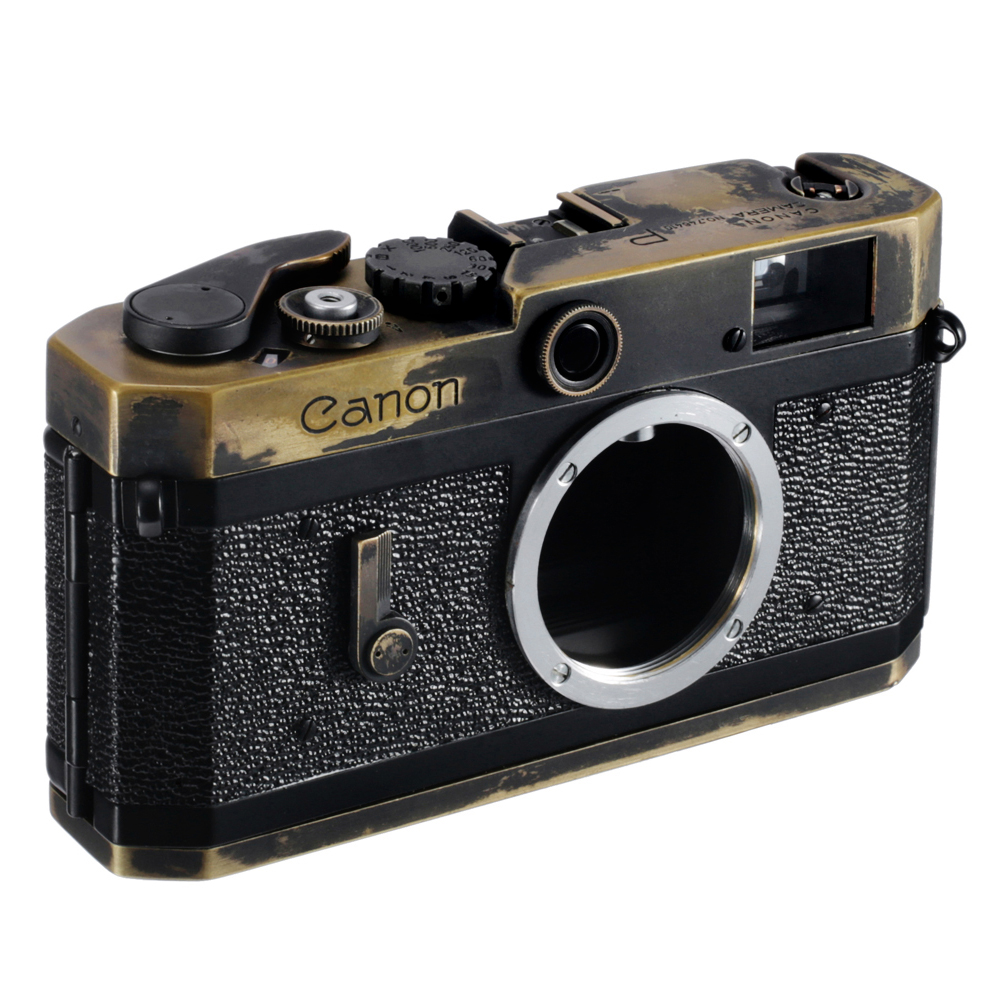 CANON P RANGEFINDER FILM CAMERA REPAINTING MATTE VINTAGE BRASSING / CLA