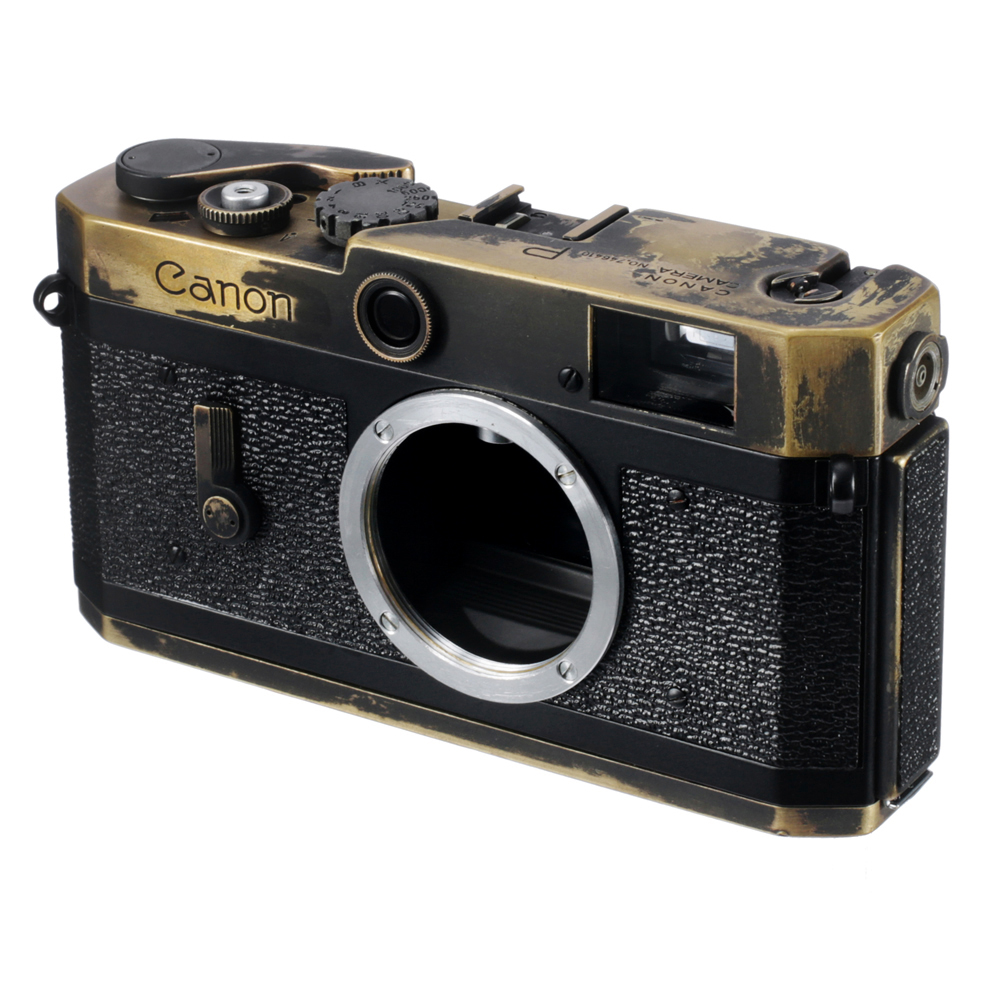 CANON P RANGEFINDER FILM CAMERA REPAINTING MATTE VINTAGE BRASSING / CLA