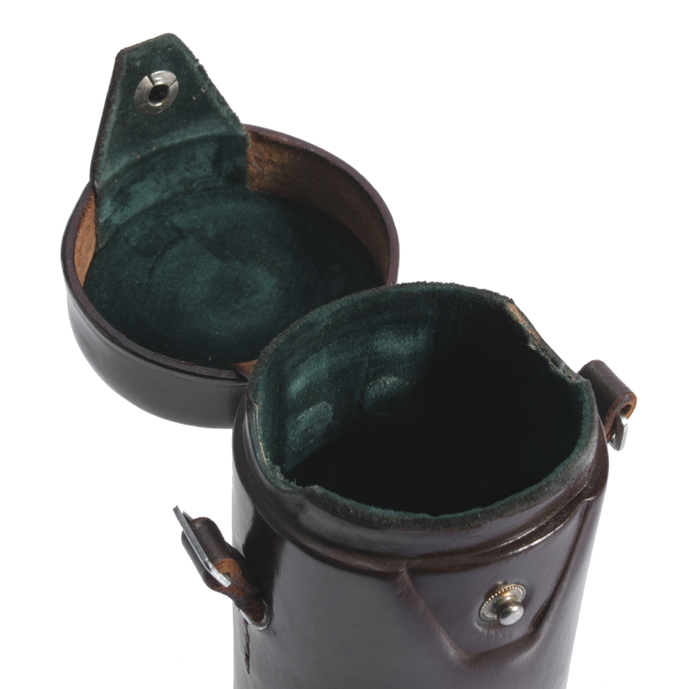 CANON ORIGINAL VINTAGE LEATHER LENS CASE HARD CASE 4 100/3.5 LTM L39