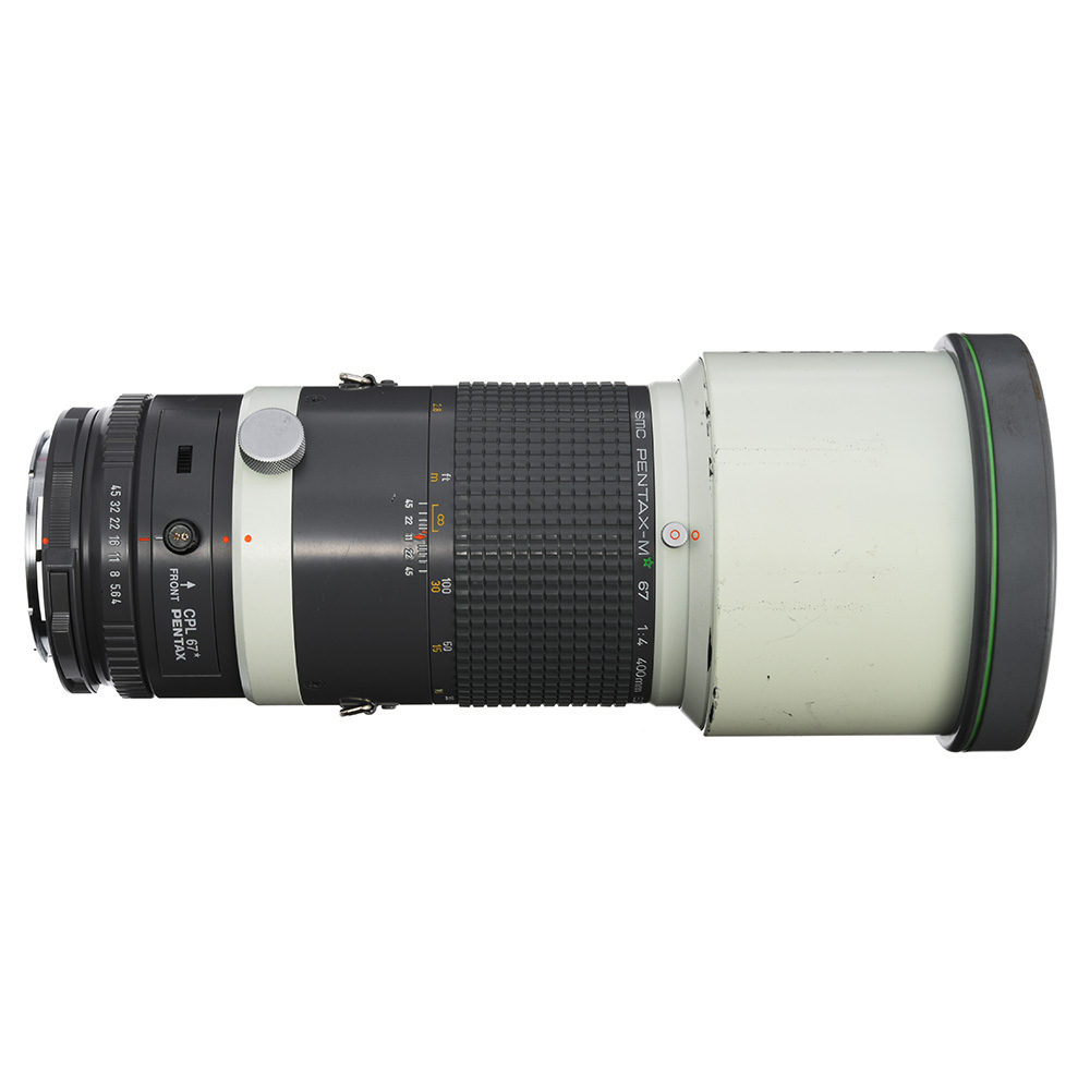 PENTAX 67 SMC M* 400mm F4 ED IF TELEPHOTO LENS W/ TRUNK CASE / 30D