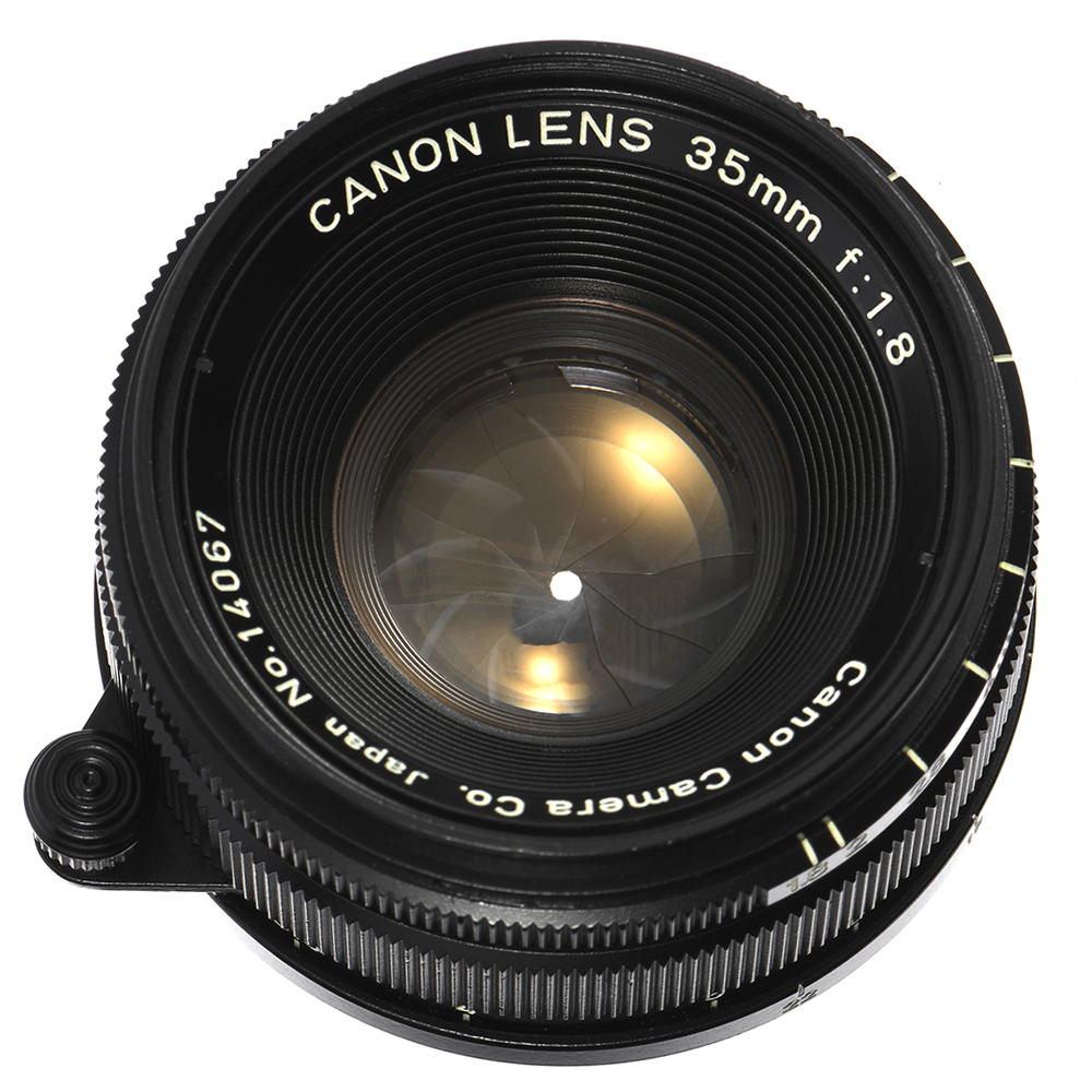 CANON 35mm F1.8 LENS L39 LEICA LTM REPAINTED SEMI GLOSSY BLACK